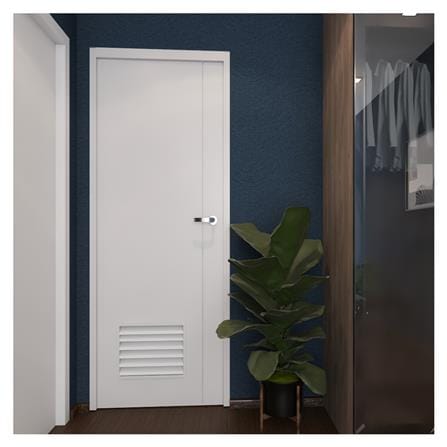 PVC BATHROOM DOOR AZLE GROOVE BOTTOM LOUVER 70X200CM WHITE_3