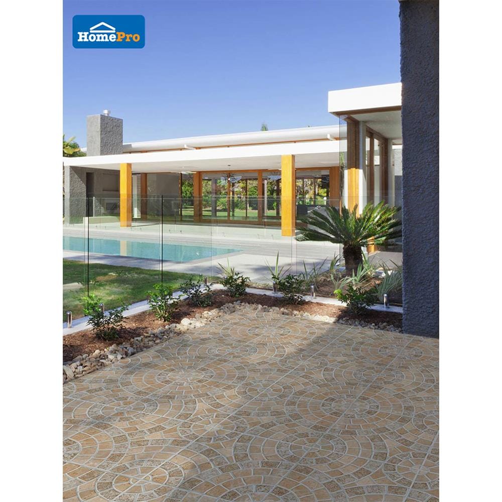 FLOOR TILE 16x16IN COTTO TARBES BROWN PM 1M2