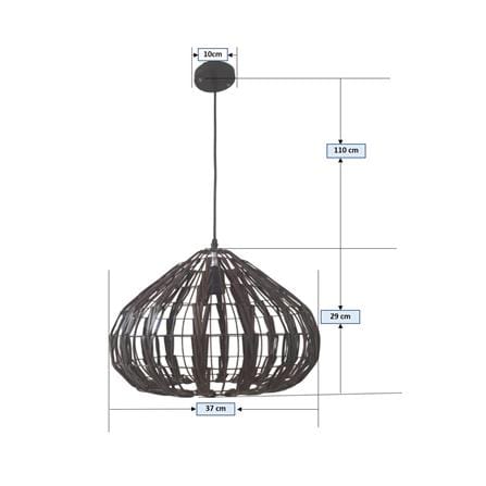 ไฟช่อ NEOLIGHT 8663/1 สีน้ำตาล 1 หัว_3