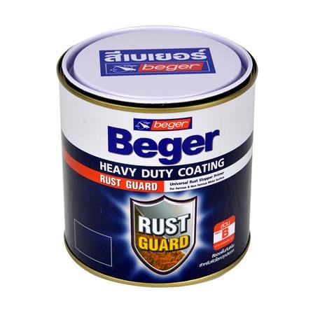 สีงานอุตสาหกรรม BEGER RUST GUARD PART B สีดำ 1/4 แกลลอน_0