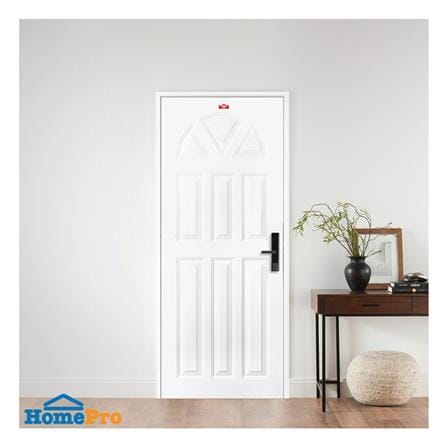 PRE-BORED STEEL EXTERIOR DOOR PROFESSIONAL DOOR B1W 79.2x199.4CM WHITE_2