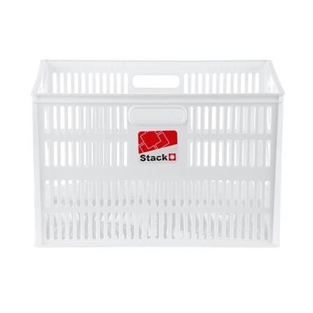 STACKABLE STORAGE BOX STACKO DT-38 L 39X28X25CM WHITE_1