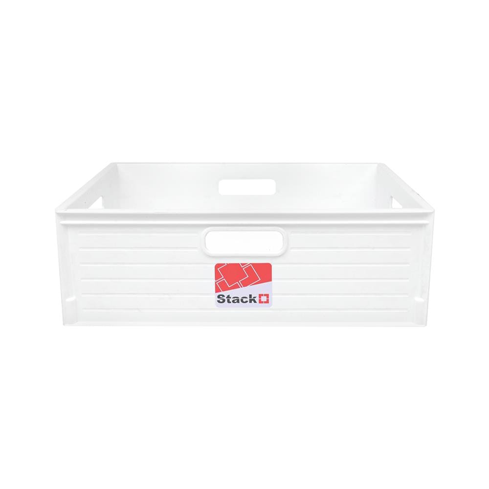 STACKABLE STORAGE BOX STACKO UT-31 M 39X28X13.3CM WHITE