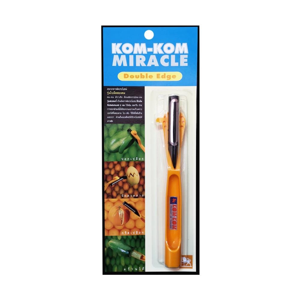 มีดปอกเปลือก KOM KOM MIRACLE ด้ามส้ม