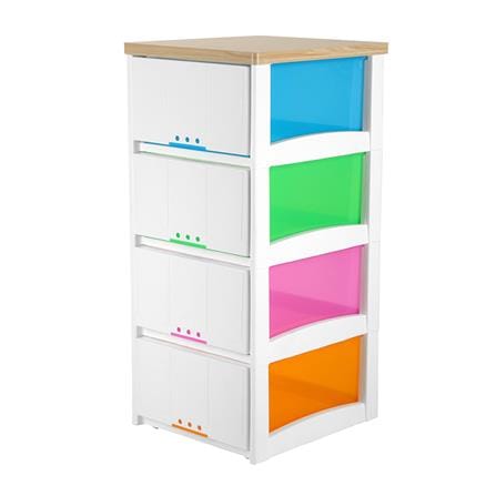 4-TIER DRAWER UNIT STACKO 1300MCTW 40X45X91CM_0