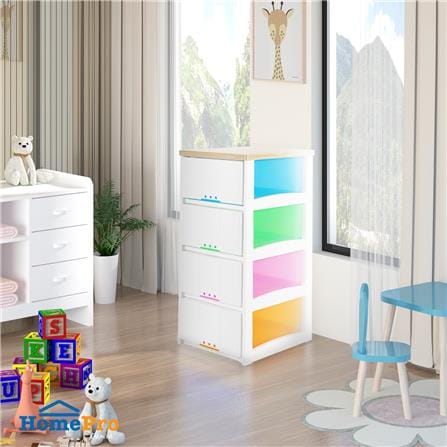 4-TIER DRAWER UNIT STACKO 1300MCTW 40X45X91CM_4