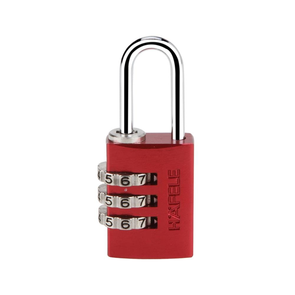 กุญแจรหัส&nbsp;ABUS HAFELE 482.01.855 20 มม. สีแดง