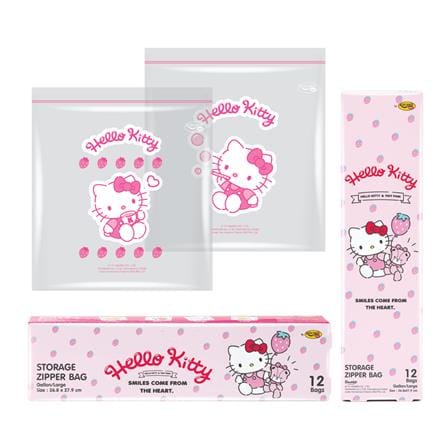 ถุงซิป KITCHEN NEAT ลายการ์ตูน 26.8x27.9 ซม. 12 ใบ_0