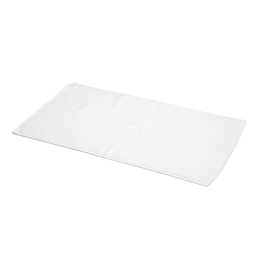 พรมขนหนู HOME LIVING STYLE WELCOME 17X28 นิ้ว สีขาว