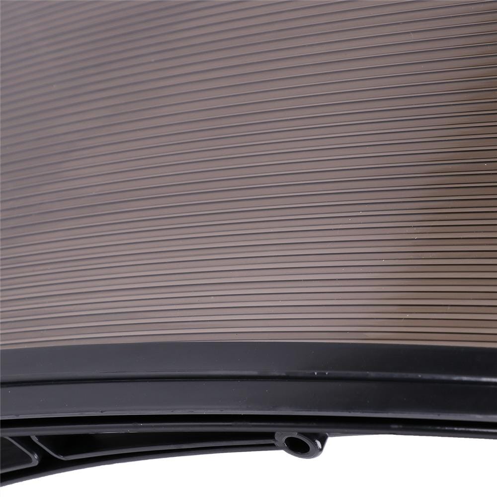 FIXED POLYCARBONATE AWNING (CLEAR) SUNSHIELD 60x100CM LIGHT BROWN