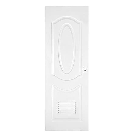 ประตูห้องน้ำ UPVC AZLE PZ2 70X200 ซม. สีขาว เจาะลูกบิด_0