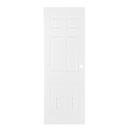 ประตูห้องน้ำ UPVC AZLE PZ6 70X200 ซม. สีขาว เจาะลู...
