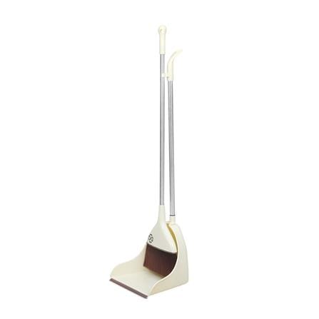 ชุดไม้กวาดพร้อมที่โกยผง ด้ามสเตนเลส ACCO XG-2066 12 นิ้ว สีครีม_1