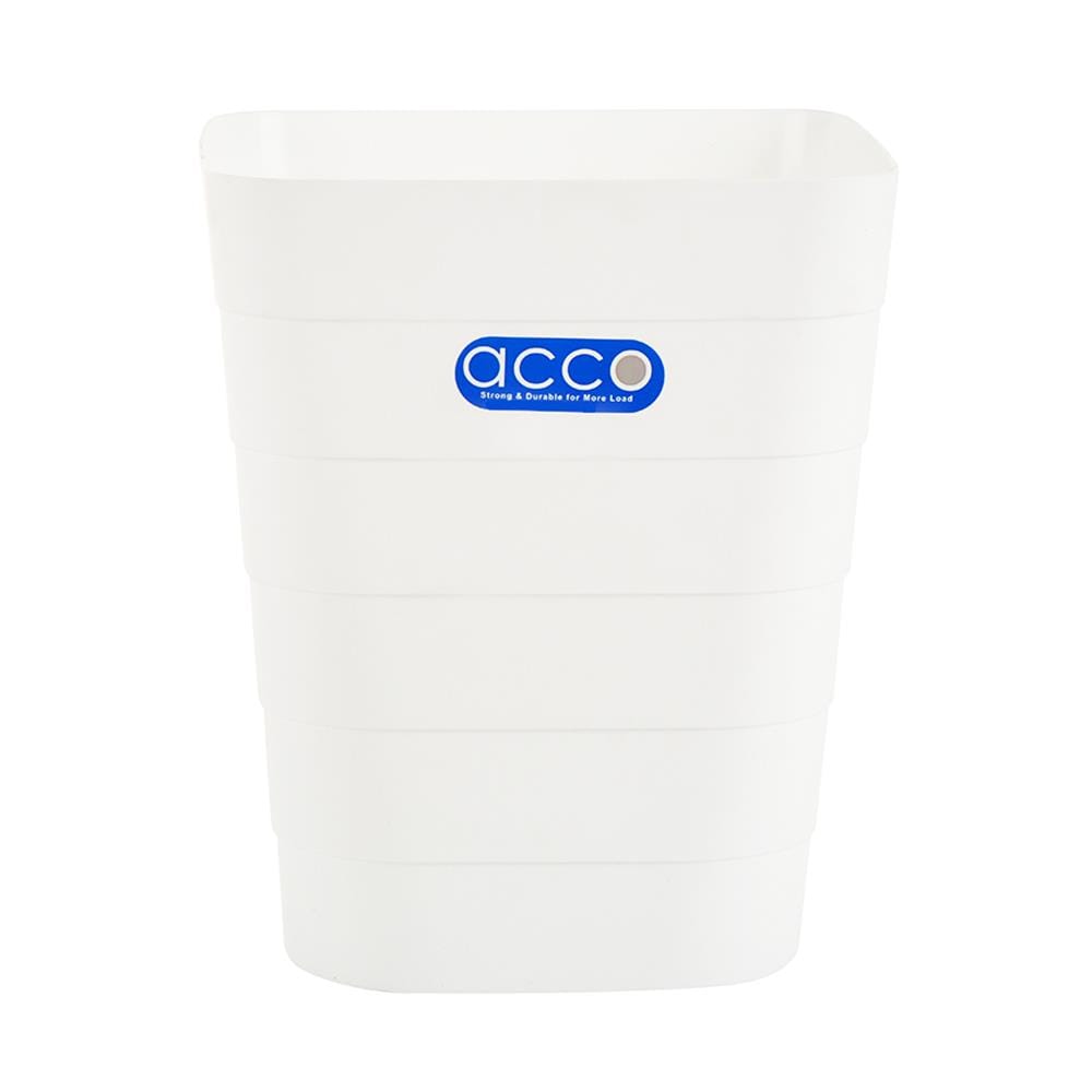 ถังขยะเหลี่ยม ACCO 14226 ขนาด 8L สีขาว