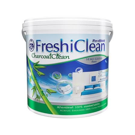 สีน้ำทาภายใน ชนิดกึ่งเงา CAPTAIN FRESHI CLEAN CHARCOAL CLEAN BASE D 1 แกลลอน_0