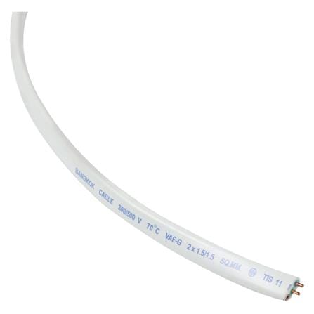 สายไฟ VAF-G BCC 2x1.5/1.5 ตร.มม. 100 ม. สีขาว_2
