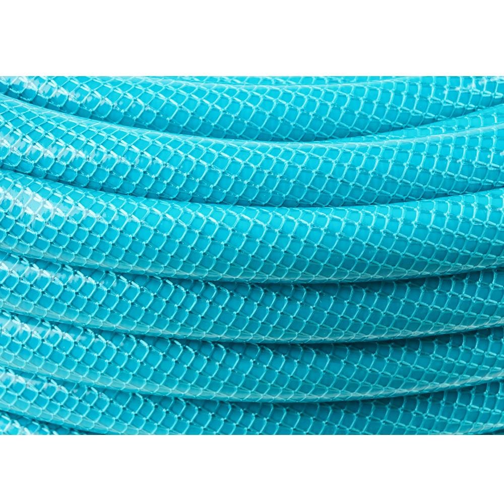 สายยางม้วน PVC KNITTING SPRING 5/8 นิ้ว X 20 ม. สีฟ้า