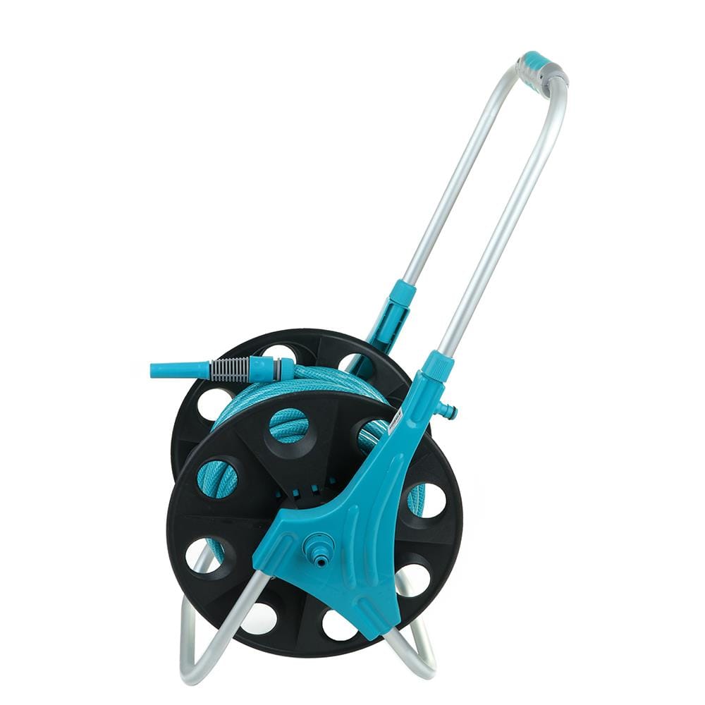 GROUND-BASED HOSE REEL SPRING N04-KNITTING 1/2"X30M BLUE