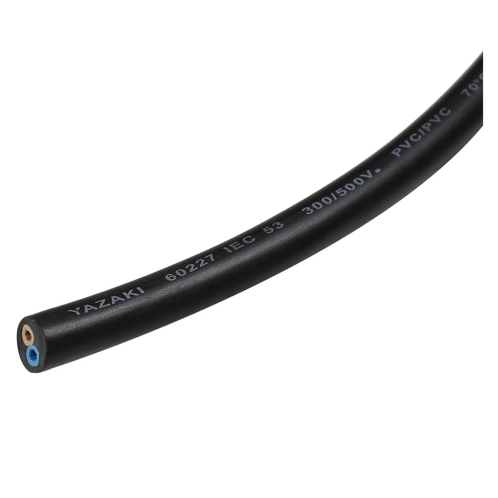 สายไฟ VCT IEC53 YAZAKI 2x2.5 ตร.มม. 100 ม. สีดำ