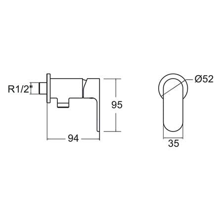 วาล์วฝักบัว 1 ทาง AMERICAN STANDARD A-J56-10_3