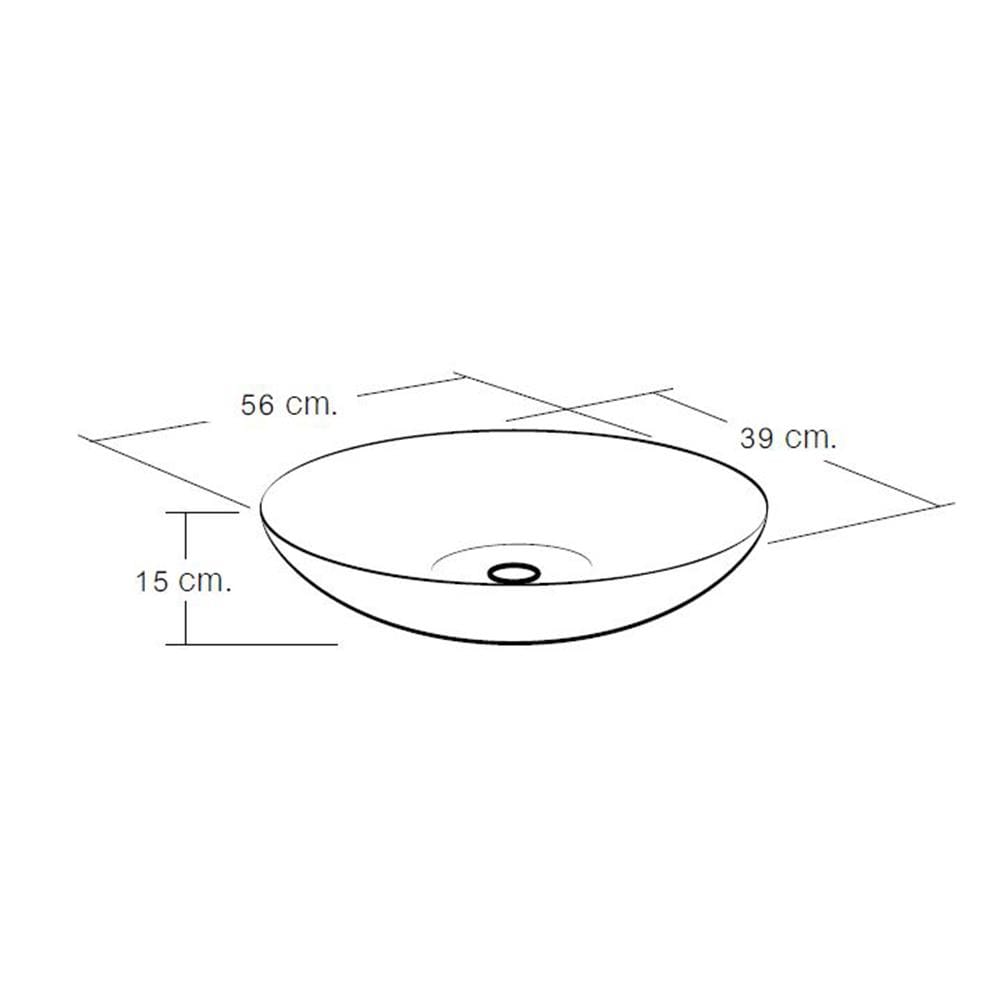 ABOVE COUNTER WASHBASIN VB-660 WHITE