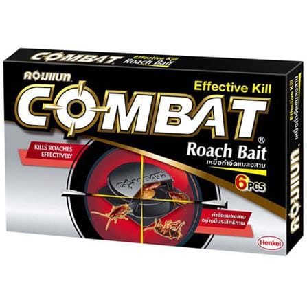 เหยื่อกำจัดแมลงสาบ COMBAT 1.5 ก. แพ็ก 6 ชิ้น_0