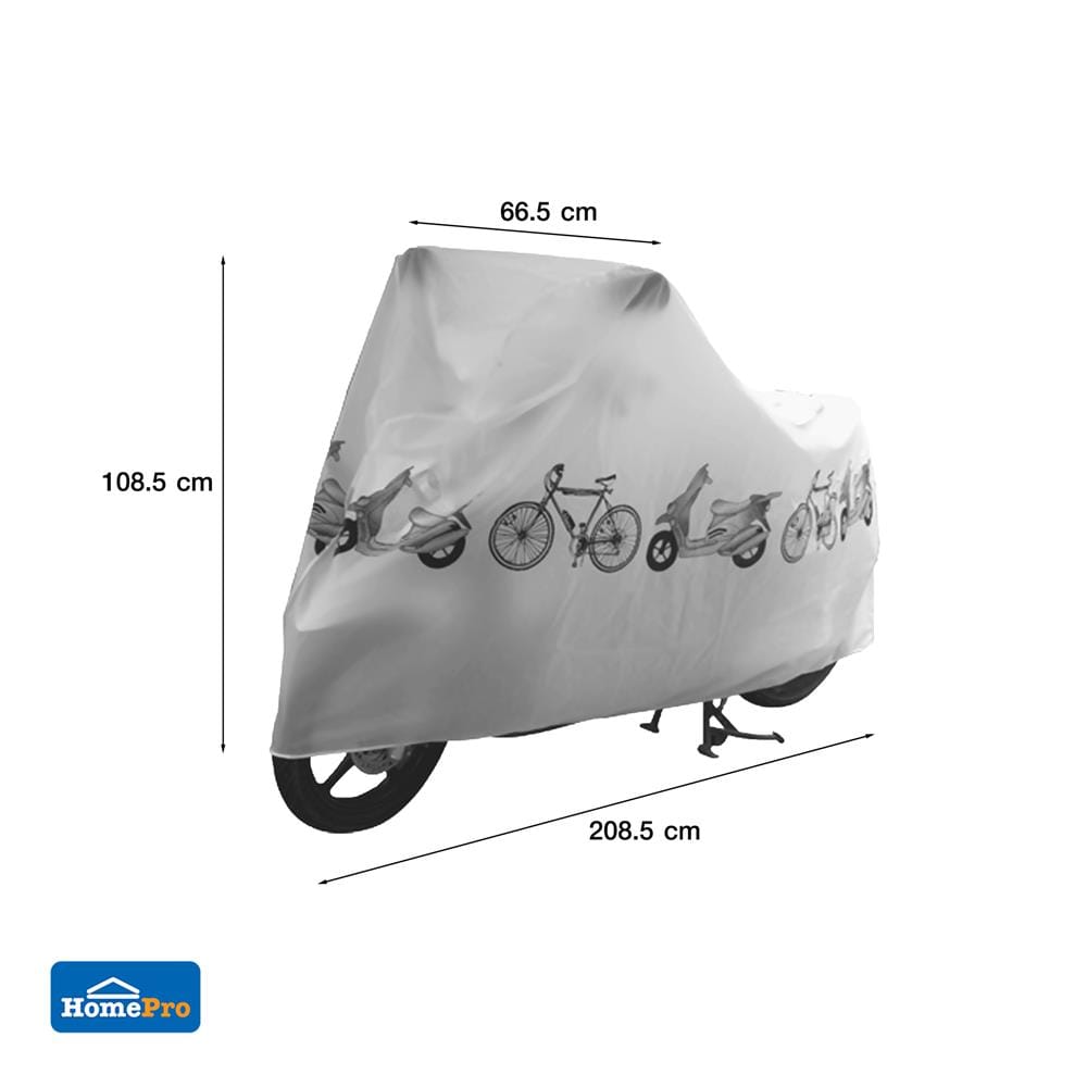 BIKECYCLE/MOTORCYCLE COVER PLIM #GRAY