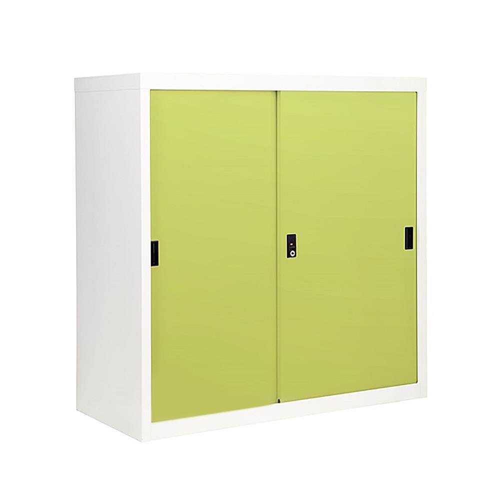 ตู้เหล็กบานเลื่อนทึบ KIOSK SOD-3 DG/GR สีเขียว