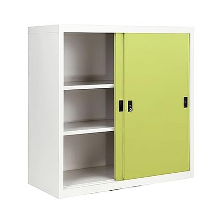 ตู้เหล็กบานเลื่อนทึบ KIOSK SOD-3 DG/GR สีเขียว_2