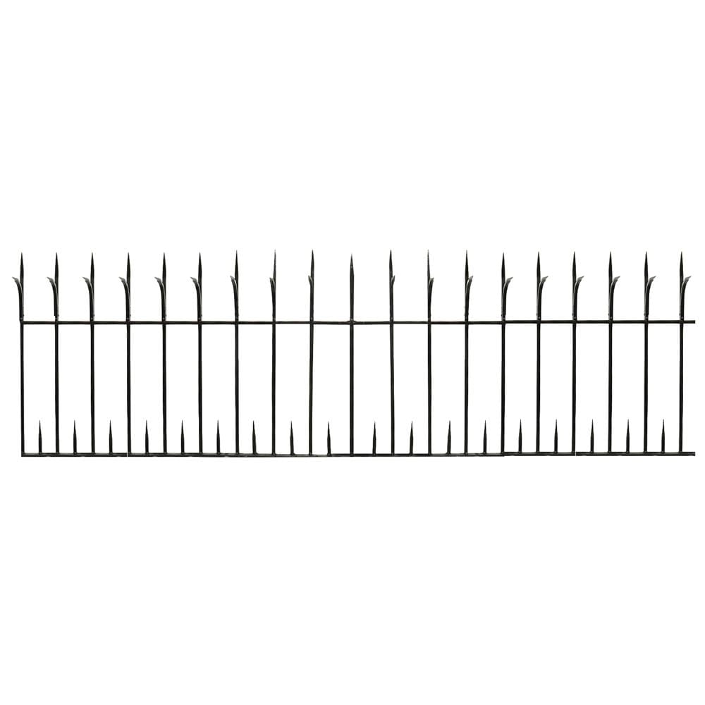 รั้วเหล็กสำเร็จรูป SPIKE 1002 0.6X2 ม. สีดำ