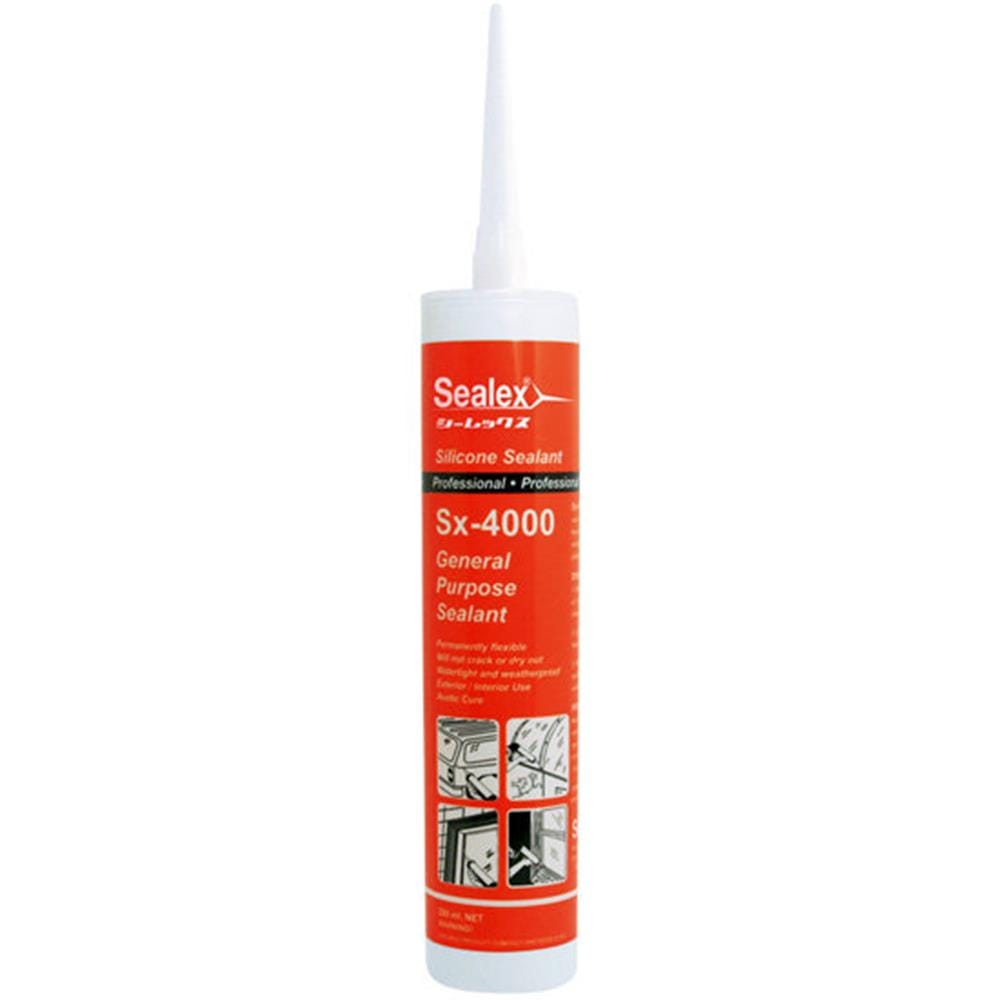 ซิลิโคนมีกรด SEALEX SX-4000 280 มล. สีขาว
