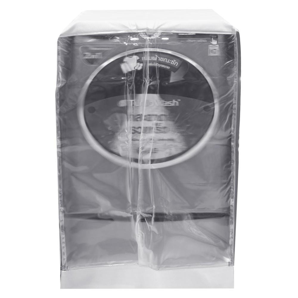 ผ้าคลุมเครื่องซักผ้าฝาหน้า 14-21 กก. CKR PLASTIC F-F003 70X74X100 ซม. สีเงินใส