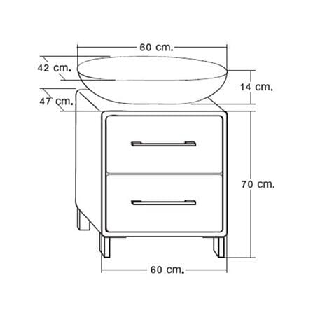 VANITY WASHBASIN WITH CABINET MOYA VC-1322 WHITE_8