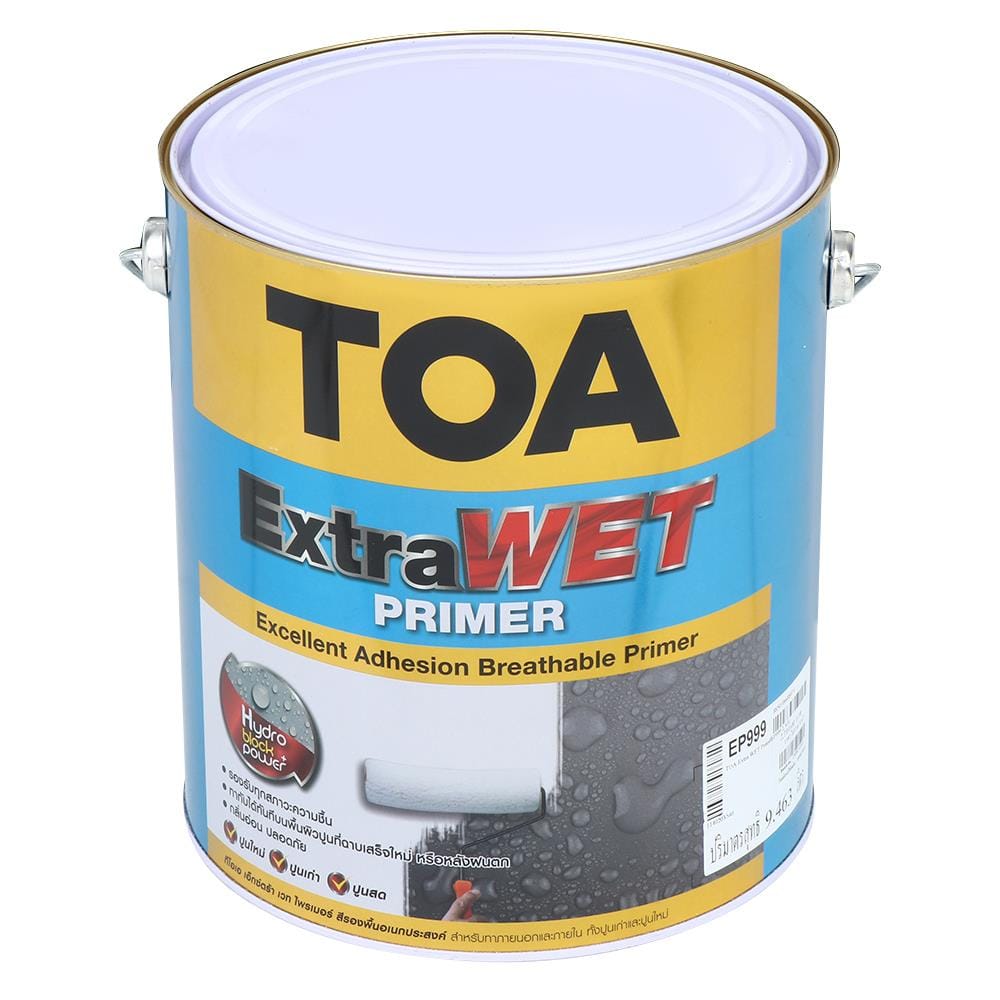 สีรองพื้นปูนใหม่ TOA EXTRAWET PRIMER EP999 ด้าน 2.5 แกลลอน