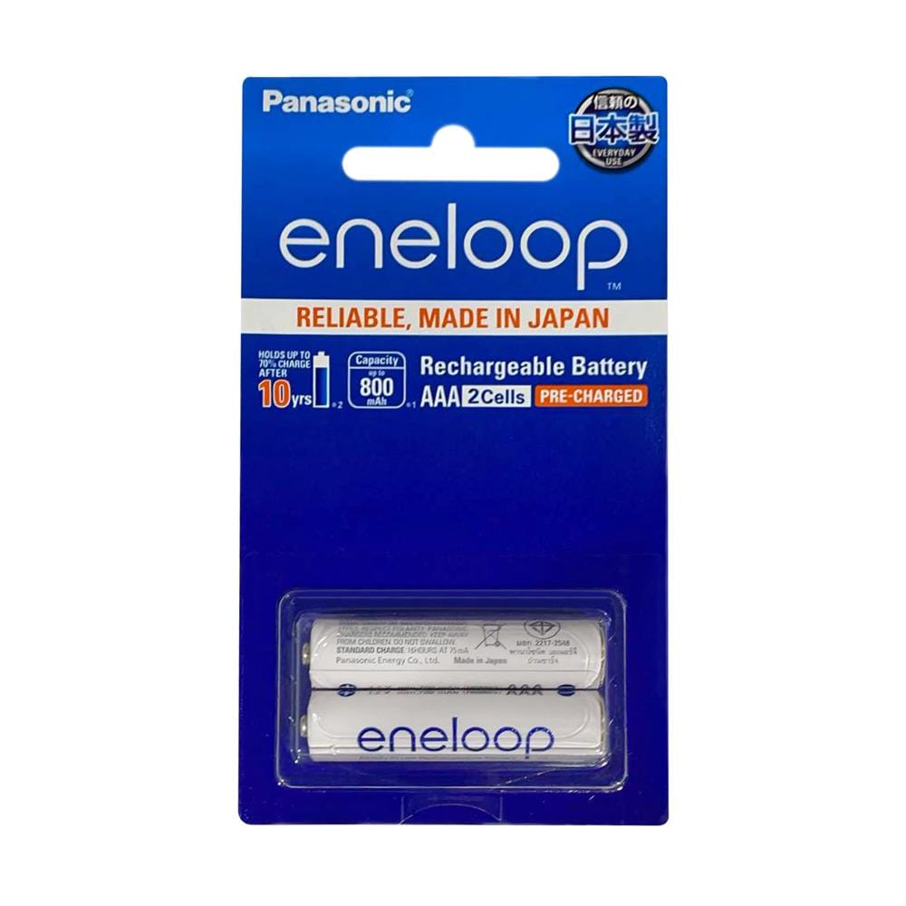 ถ่านชาร์จ PANASONIC AAA ENELOOP 4MCCE แพ็ก 2 ก้อน สีขาว