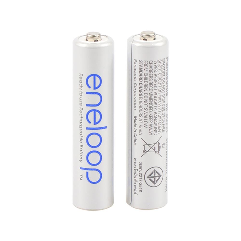 ถ่านชาร์จ PANASONIC AAA ENELOOP 4MCCE แพ็ก 2 ก้อน สีขาว