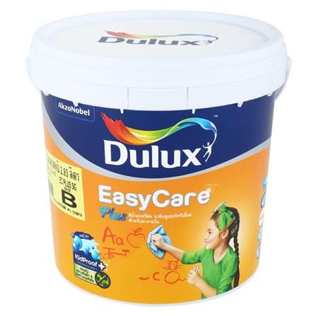 สีน้ำทาภายใน DULUX EASY CARE PLUS BASE B สีขาว กึ่งเงา 3 ลิตร_0