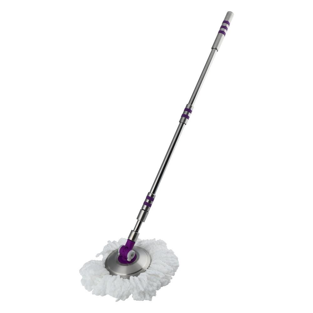 ชุดด้ามไม้ม็อบ พร้อมผ้าไมโครไฟเบอร์ BE WISH BOBO MAX 14 นิ้ว สีม่วง