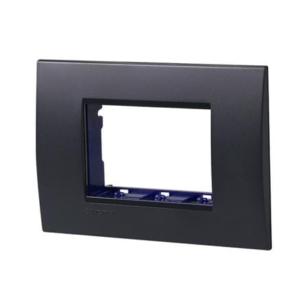 หน้ากาก 3 ช่อง BTICINO SLNA4803ARF สีเงิน_1