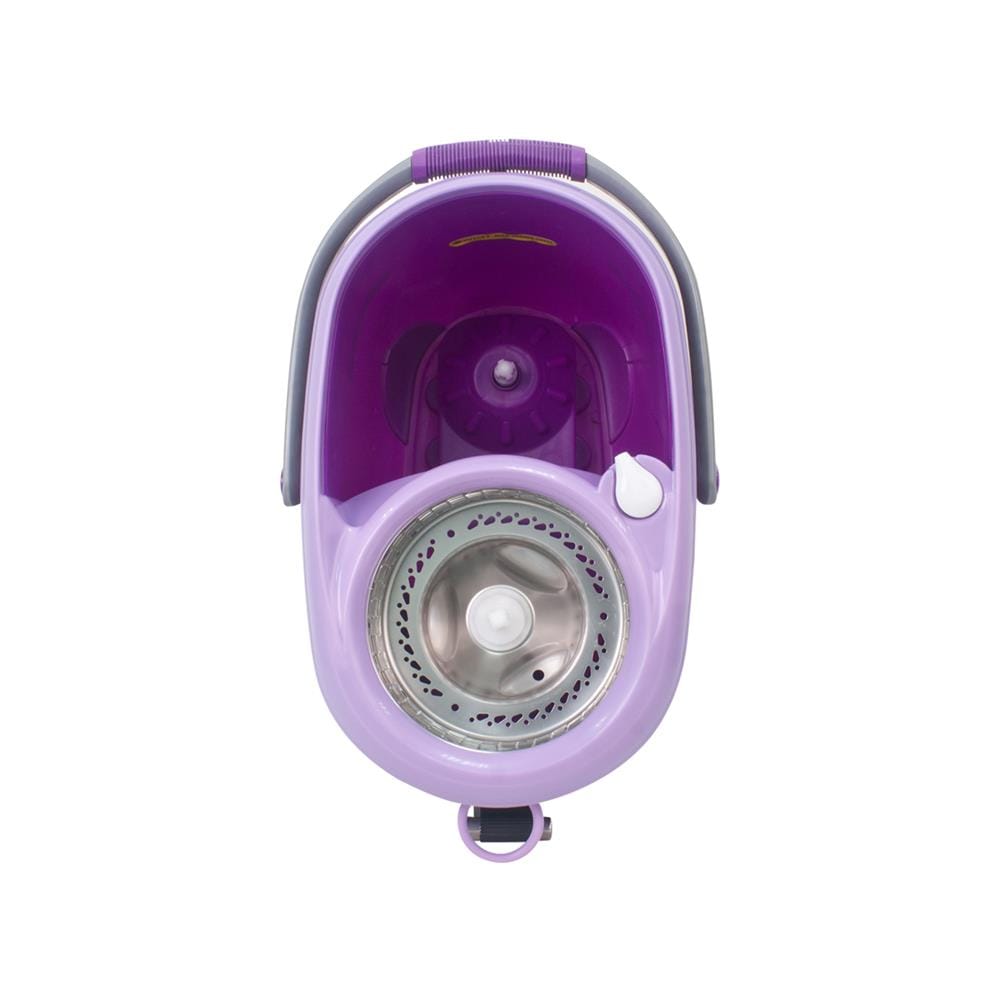 ชุดอุปกรณ์ถังปั่นพร้อมไม้ม็อบ BE WISH DOUBLE WASH BOBO MAX SERIES 2 สีม่วง