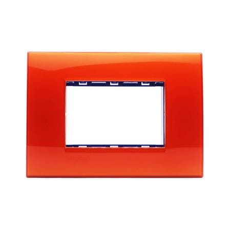 หน้ากาก 3 ช่อง BTICINO LIVING LIGHT SLNA4803ODF สีส้ม_0