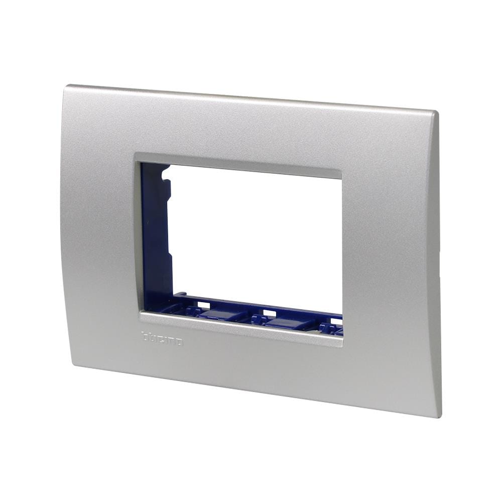หน้ากาก 3 ช่อง BTICINO SLNA4803TEF สีเงิน