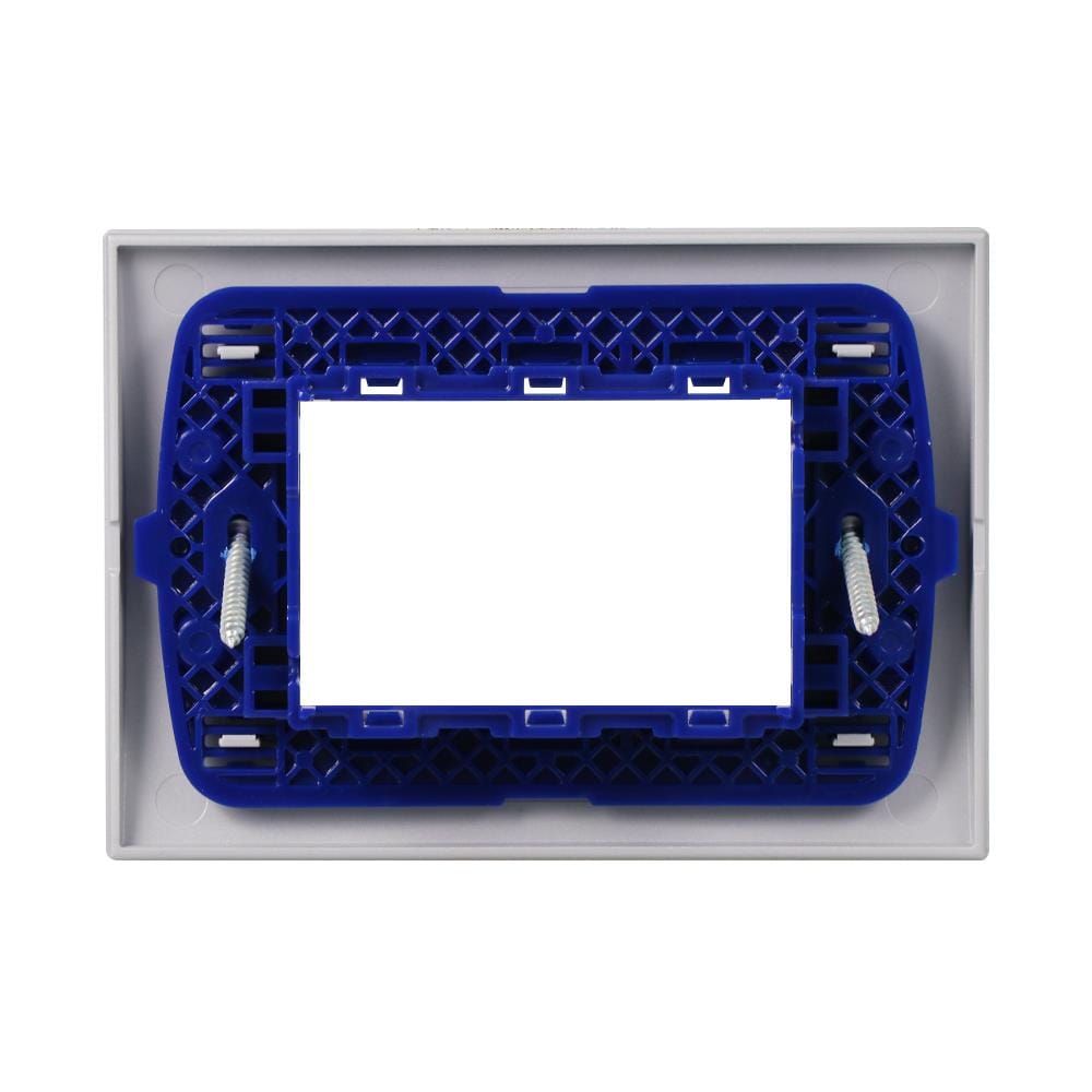 หน้ากาก 3 ช่อง BTICINO SLNA4803TEF สีเงิน