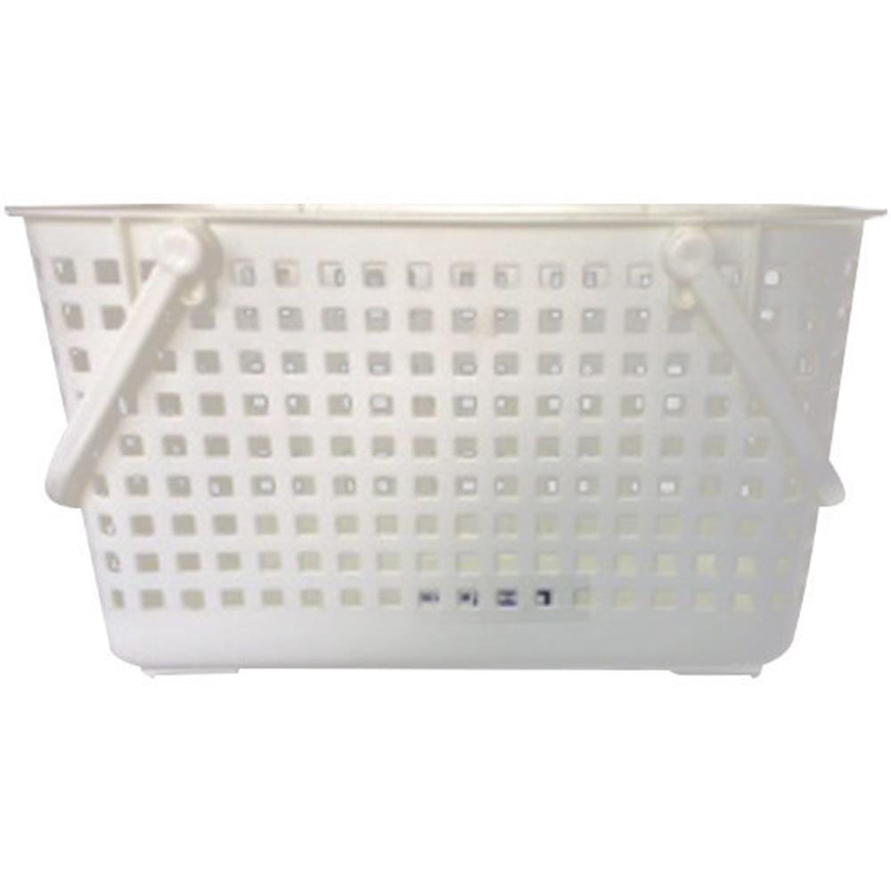 ตะกร้าผ้าเหลี่ยมหูหิ้ว G-WARE 2545 ขาว