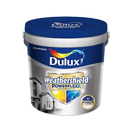 สีน้ำทาภายนอก DULUX WEATHERSHIELD POWERFLEXX BASE A สีขาว เนียน 3 ลิตร_0