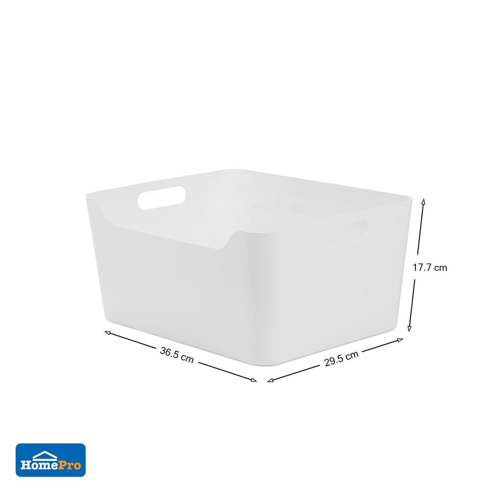 กล่องอเนกประสงค์ STACKO KY-636 36.5x29.5x17.7 ซม. สีขาว