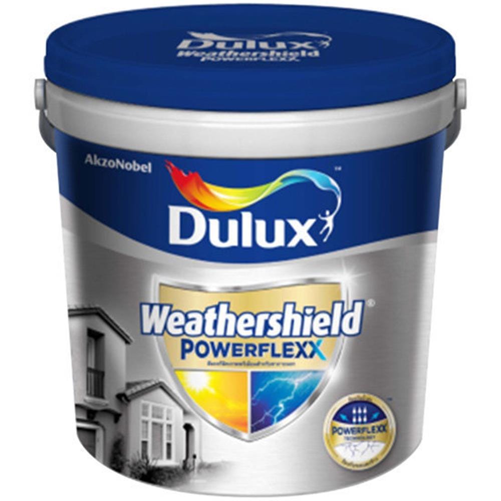 WATER-BASED EXTERIOR PAINT DULUX WEATHERSHIELD POWERFLEXX BASE B WHITE SHEEN 9L