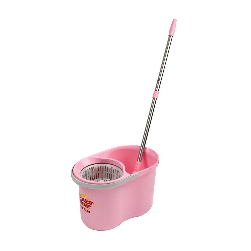 ชุดอุปกรณ์ถังปั่นพร้อมไม้ม็อบ SCOTCH-BRITE BUCKET (T4) สีชมพู