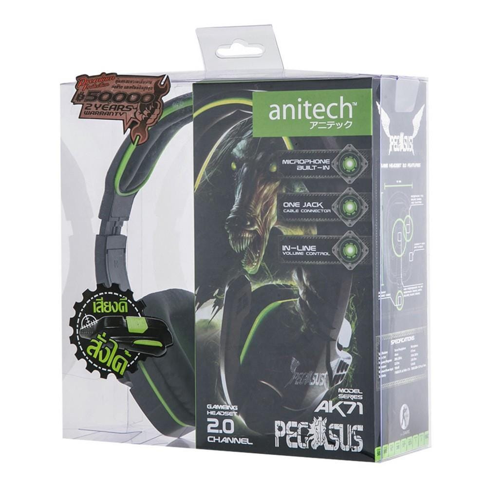 หูฟัง ANITECH GAMING AK71 สีดำ