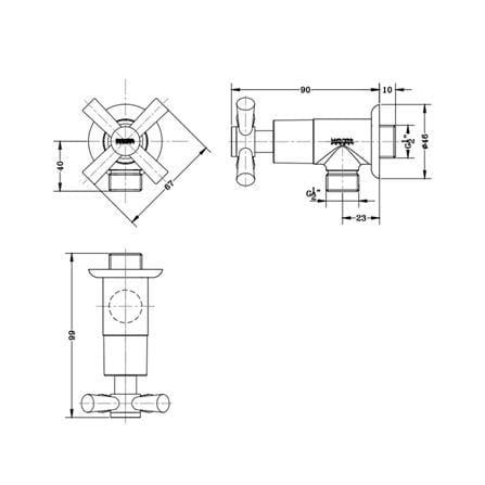 1-WAY SHOWER VALVE KARAT FAUCET EC-01-470B-50_1